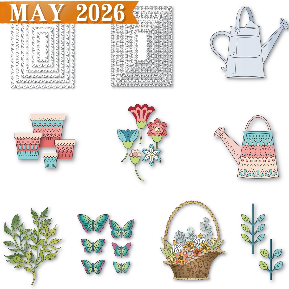 Smart Garden Storage - 2026 Nordic Garden Metal Cutting Dies