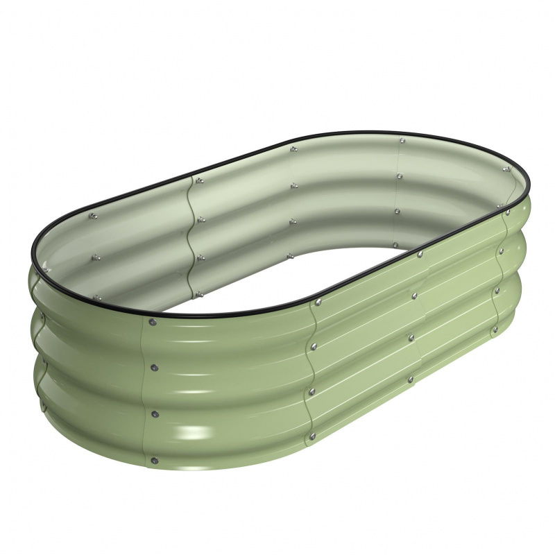 1PCS Oval-shaped Galvanized St - Smart Garden Storage review and price