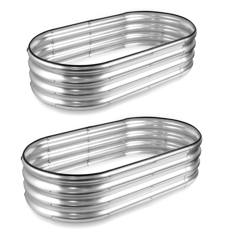 1PCS Oval-shaped Galvanized St - Smart Garden Storage review and price