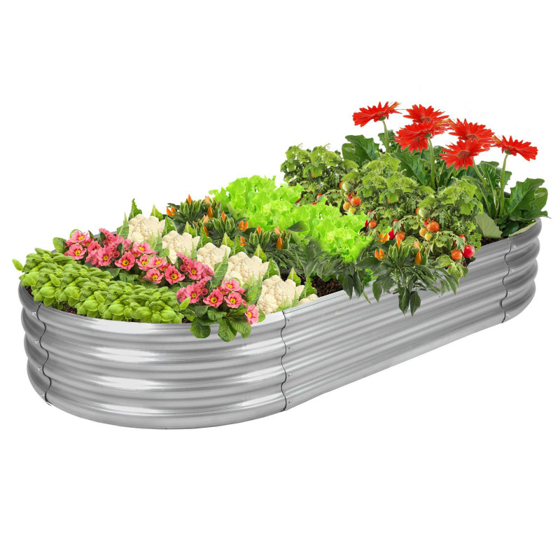 1PCS Oval-shaped Galvanized St - Smart Garden Storage review and price