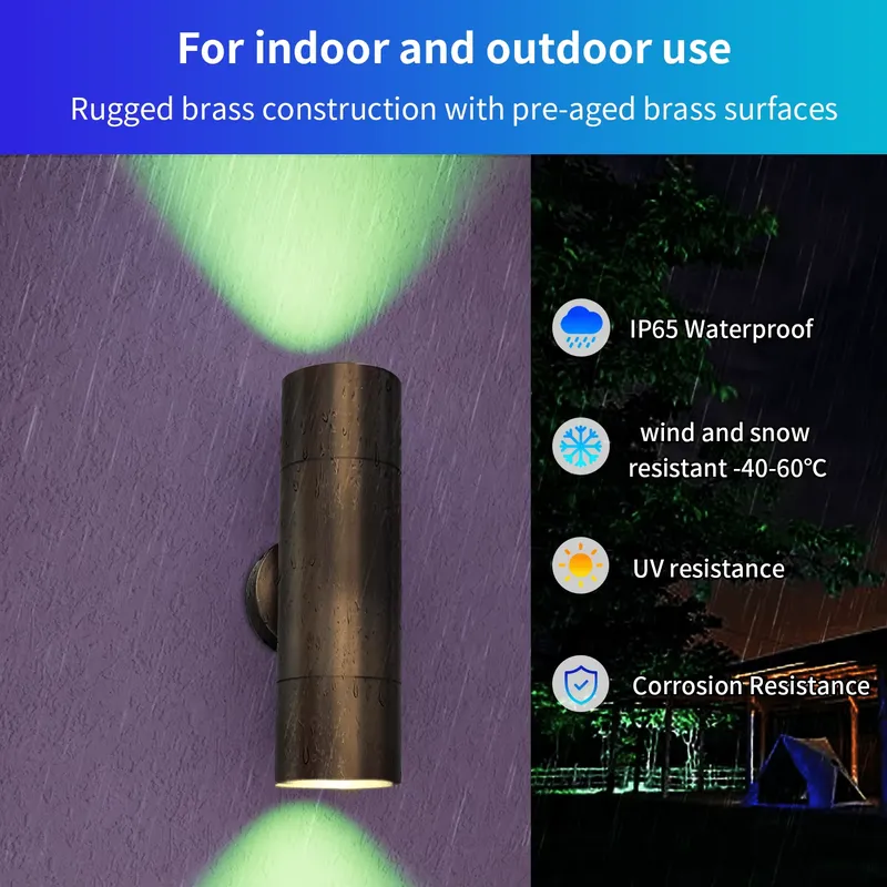 Durable Brass Outdoor LED Wall - Smart Led Garden review and price