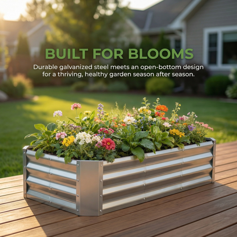 Large Bottomless Galvanized Ga - Smart Garden Storage review and price