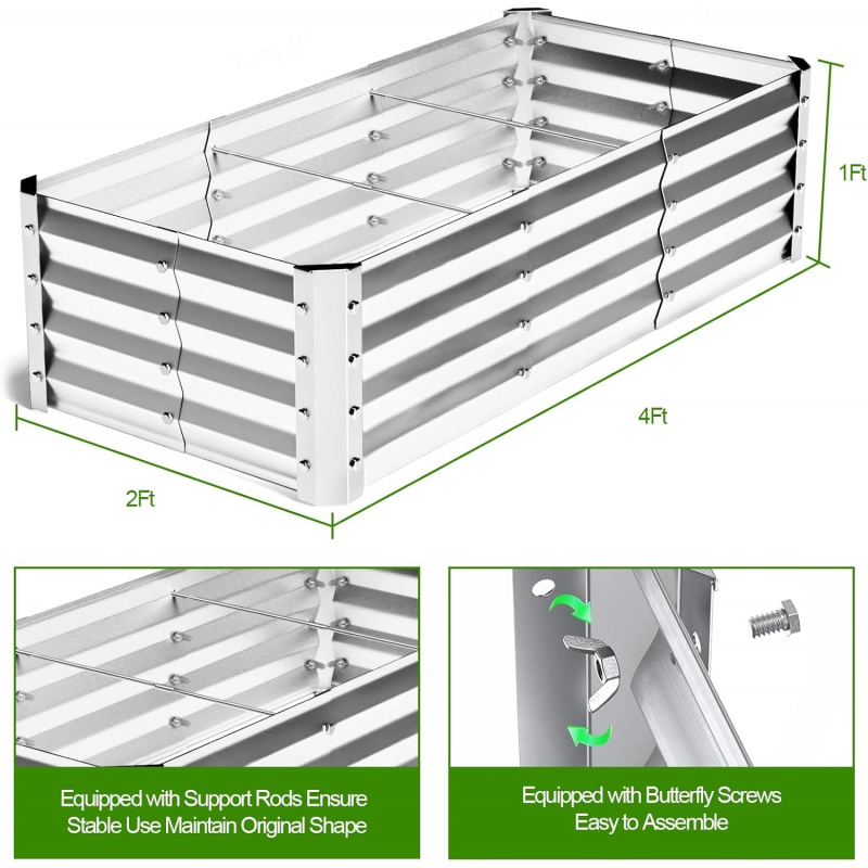 Large Bottomless Galvanized Ga - Smart Garden Storage review and price