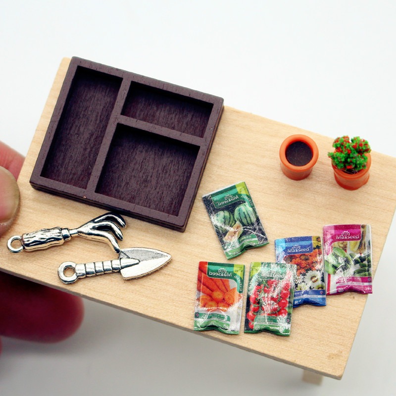 Dollhouse Gardening Wooden Box - Smart Garden Storage review and price