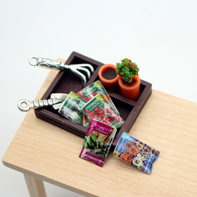 Dollhouse Gardening Wooden Box - Smart Garden Storage review and price