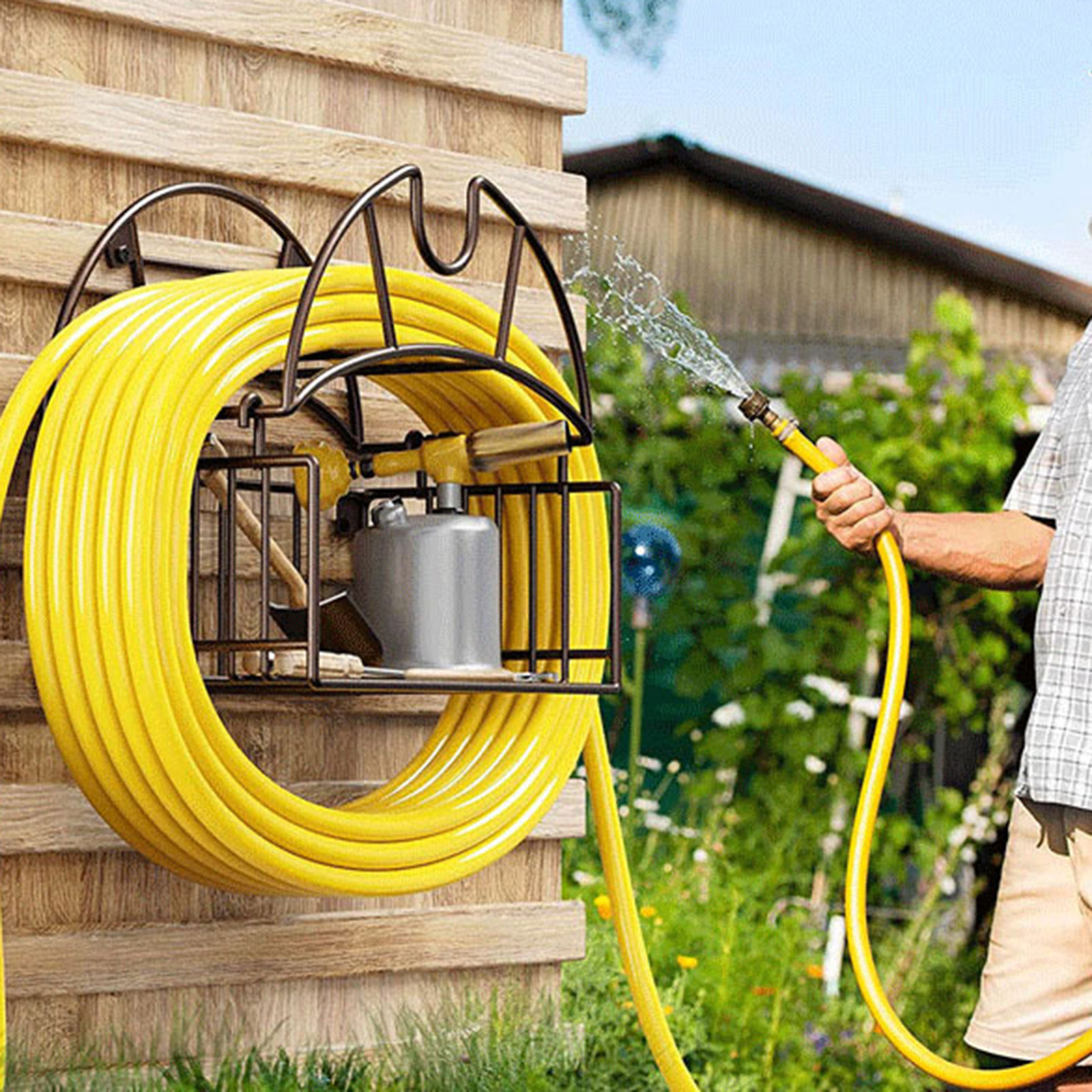 Wall Mount Garden Hose Holder  - Smart Garden Storage review and price